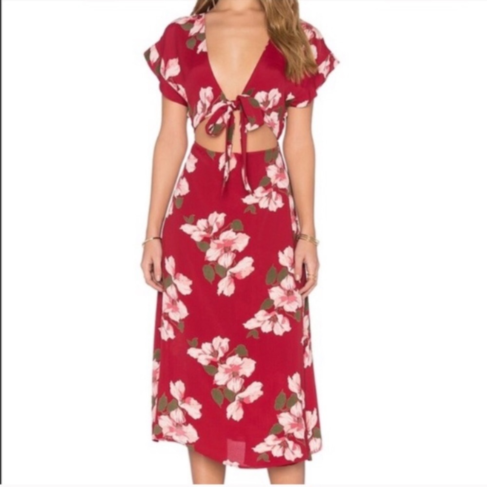 Privacy Please Floral Midi Dress